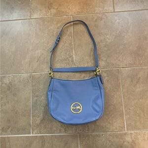 Coach Blue Leather Shoulder Bag